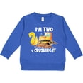 thumbnail image 2 of Inktastic I'm 2 and Crushing It Construction 2nd Birthday Toddler Sweatshirt, 2 of 4