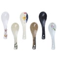 thumbnail image 2 of Shisuyan 6Pcs Ceramic Soup Spoons Household Spoons Rice Eating Spoons (Assorted Color), 2 of 8