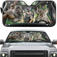 thumbnail image 2 of 3D Couple Of Koala Windshield Sunshade Universal Fit Cars Suv Truck, 2 of 6