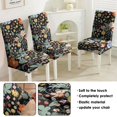 thumbnail image 5 of Set of 4 Retro Botanical Dining Chair Covers Romantic Bloom and Wildflower Print Washable Polyester Stretch Slipcovers Removable Protector for Country Kitchen, 5 of 7