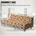 thumbnail image 7 of Jiueut Sunflower Maple Leaf Pumpkin Print Armless Futon Sofa Covers, Folding Soft Sofa Slipcover Breathable Couch Sofa Bed Protector Stretch Chair Cover for Autumn Fall Thanksgiving Decor, 7 of 7