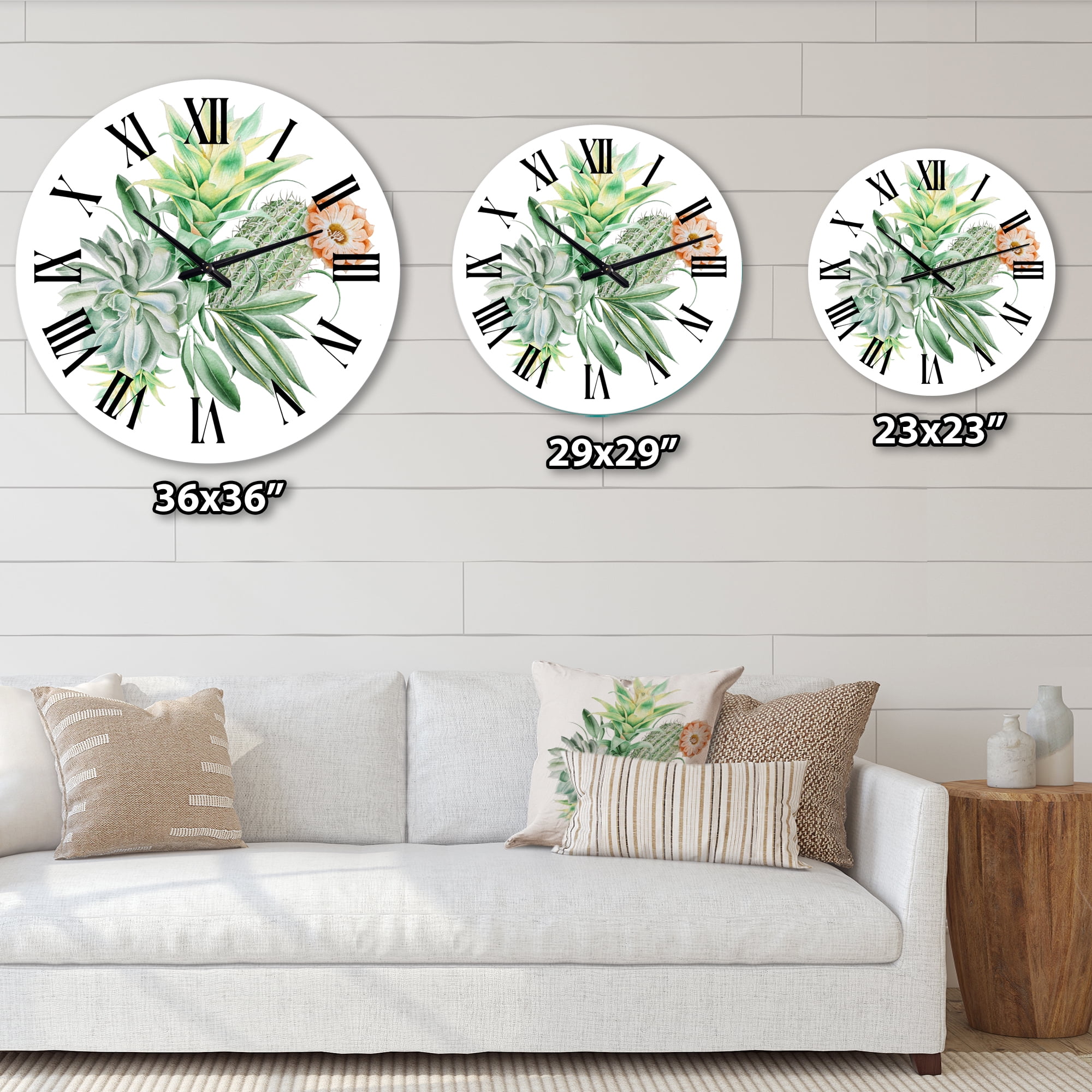 Designart 1 in Quartz Traditional Wall Clock
