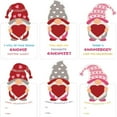 thumbnail image 5 of 24 Count Valentine's Day Stationery Gift Set Heart Shaped Erasers and Cards for Classroom Exchange School Party Favors Gnome Love Message Cards (24 Count) Heart, 5 of 7