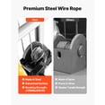 thumbnail image 4 of VEVOR Material Lift Winch Stacker, 400 lbs Capacity Pallet Truck Dolly, 51.1 in Max Lifting Height Manual Winch Stacker, Multifunctional Manual Pallet Truck Stacker with Wheels and Adjustable Plate, 4 of 9