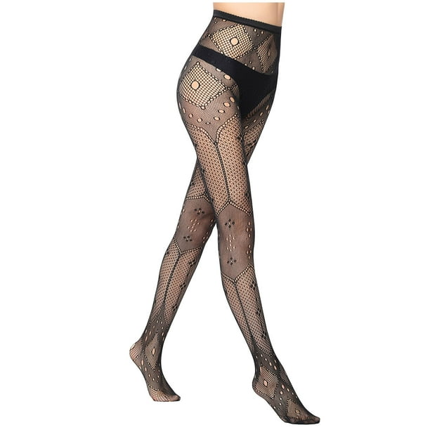 Bzdzmqm jusqu a 50 de Reduction Leggings en Dentelle Sexy pour Femmes Bas Resille Lingerie Sexy Transparente Bas Suspendus Noir Taille Unique Walmart