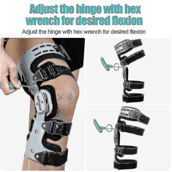 Neenca Unloader Rom Knee Brace Hinged Stabilizer Adjustable Recovery Support For Acl Mcl Pcl Injury Meniscus Tear Arthritis