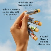Sky Organics Organic Lip Balm with Beeswax to Moisturize Lips, Assorted Flavors, 4 Pack