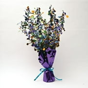 Creative Converting Purple Metallic Foil Spray Centerpiece Party Supplies, Multicolor
