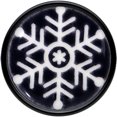thumbnail image 3 of Body Candy 9/16" Glow in the Dark Holiday Snowflake Acrylic Saddle Plug Set, 3 of 4