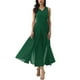 thumbnail image 2 of INSPIRAR CHIC Mono de Pierna Ancha para Mujeres Chifón Cuello en V Cóctel Sin Mangas Mono M Verde Oscuro, 2 of 6