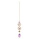 thumbnail image 2 of Cadena de cuentas de cristal colgantes con purpurina para ventana Corazón1, 2 of 8