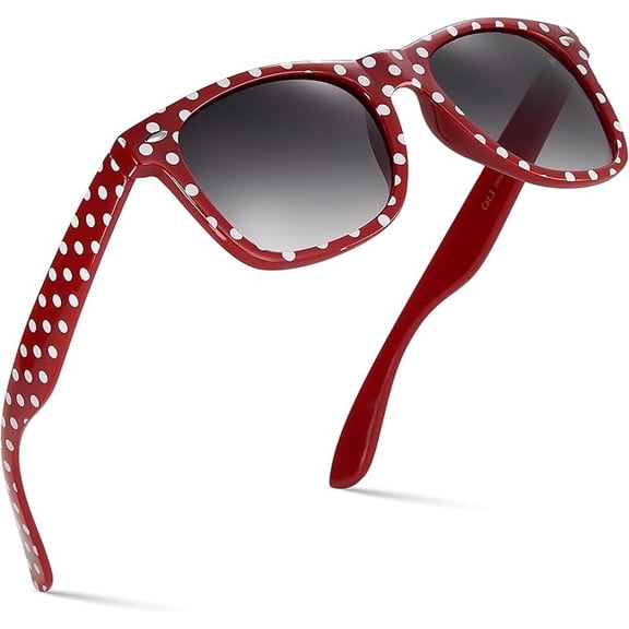 Polka Dot Retro Fashion Sunglasses for Women Trendy Vintage 50s UV Protection Sun Glasses