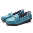thumbnail image 4 of Eashery Womens Casual Shoes Round Toe Breathable Womens Shoes Heels Blue 42, 4 of 5