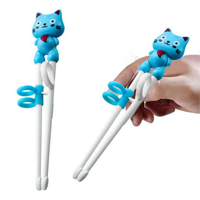 LXYFH Tableware Under $5 Children's Plastic Chopsticks Children's Stainless Eating Training Chopsticks Children's Right Hand Learning Chopsticks