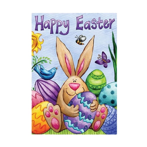 Details about   "HAPPY EASTER" flag 3x5 ft poly banner bunny egg yl 