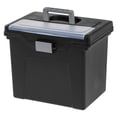 thumbnail image 4 of Office Depot Large Mobile File Box, Letter Size, 11 5/8in.H x 13 3/8in.W x 10in.D, Black/Silver, 110987, 4 of 9