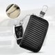thumbnail image 4 of Funda para bolsillo de llave de coche NQ Caja protectora de señal Control remoto antirrobo de cuero RFID con gancho, 4 of 5