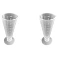 thumbnail image 3 of Bewildely Transparent PP Measuring Cup Laboratory Cone Bottle Equipment Mixing Shaped Measurement Washable Sugar 100ml Seasoning Transparente 12.5 cm 2Conjunto, 3 of 6