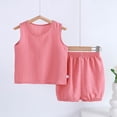 thumbnail image 2 of Kogui Toddler Boy Beach Outfit Toddler Baby Boy Clothes Summer Outfits Short Sleeve T-Shirt Shorts Set Boy Clothes Outfits Set 6 12 Months (Pink,6-12 Months), 2 of 5