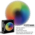 thumbnail image 1 of Adult Jigsaw Puzzle 1000 Pieces, Round Color Gradient Puzzle Hard, Round Rainbow Puzzle Difficulty Puzzle, Suitable for Adult Challenge, 1 of 2
