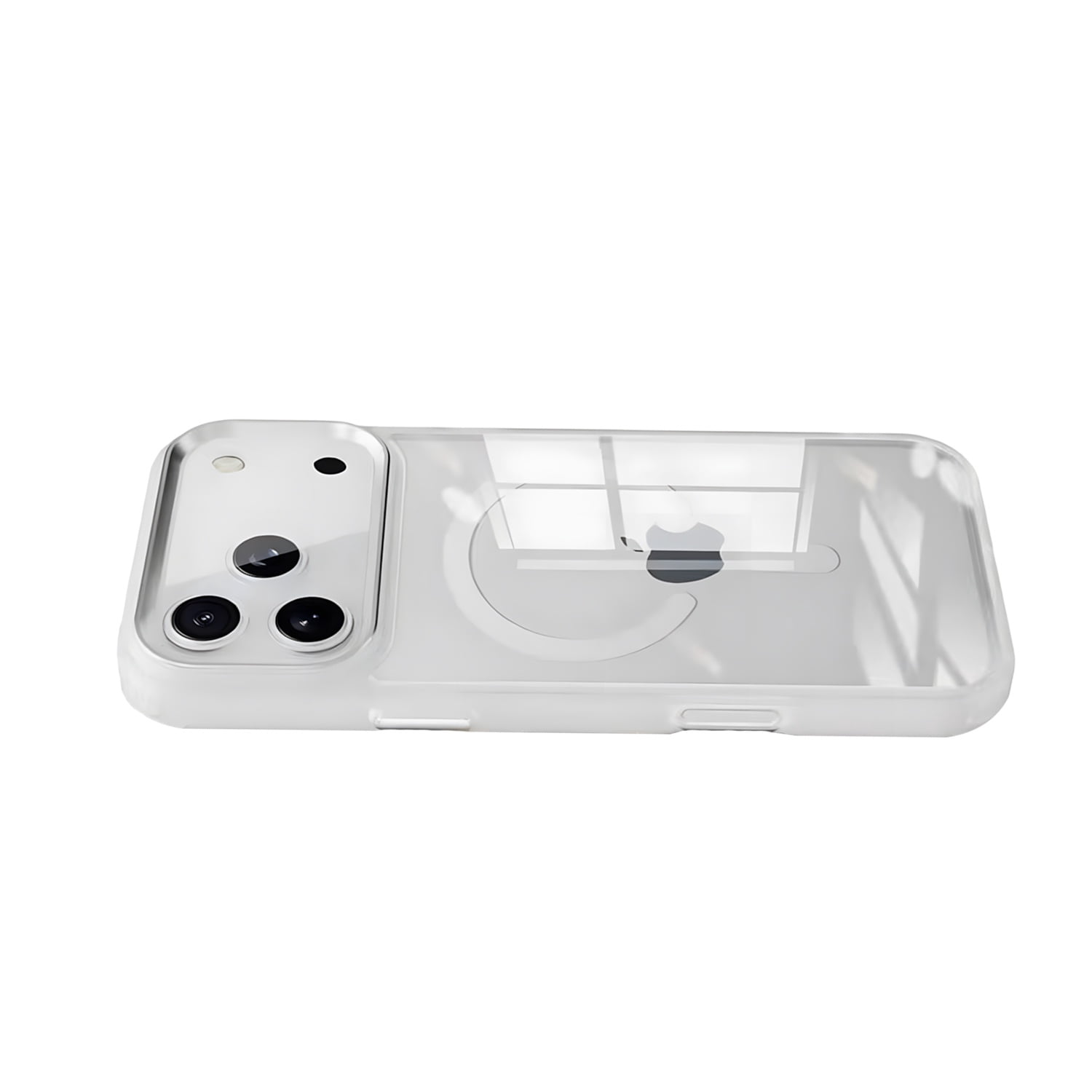 Sturdy Metal Wireless Charging Case for iPhone 17 Pro Max - White