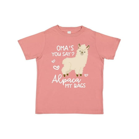 

Inktastic Oma s You Say Alpaca My Bags Gift Toddler Boy or Toddler Girl T-Shirt
