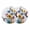 White, variant on Hummingbird Round 15 Inch Placemats Set of 8, Spring Farmhouse Oil Painting Sunflowers HeatResistant Non Slip Place Mats for Dining Table, Wipeable Braided Kitchen Table Mats for Housewarming
