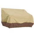 thumbnail image 2 of Housse de Banc de Patio Robuste Housse de Banc de Jardin Imperméable Housse de Mobilier de Pelouse Housse de Sofa d'Extérieur Housse de Mobilier de Pelouse - Beige + Café, 2 of 9