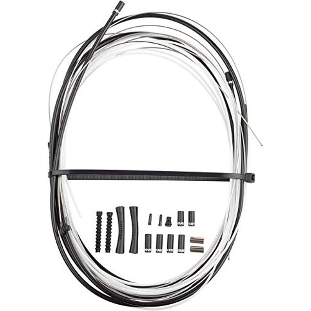 SRAM, SlickWire Pro Shift Kit, Shifter Cable and Housing Set, Stainless Steel, Black, Shimano/SRAM, Kit