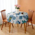 thumbnail image 3 of Round Tablecloth Flowers 60 x 60 Inch Spring Summer flower Table Cover for Dinner Party Picnic, 3 of 5