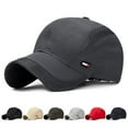 thumbnail image 2 of Unisex Quick Dry Cotton Sun Hat Baseball Cap Snapback Hats Mesh DARK GREY, 2 of 8