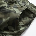 thumbnail image 4 of SWSMCLT Men's Cotton Cargo Shorts Summer Travel Casual Shorts Lightweight Bermuda Shorts Slim Fit Pocket Hiking Army Green 40, 4 of 4