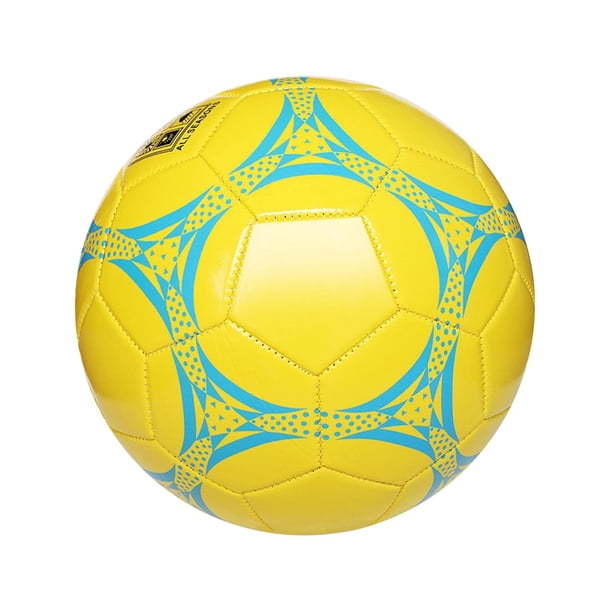 Balón de fútbol Zulema Tamaño 5 Amarillo brillante azul