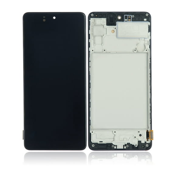 Replacement OLED Assembly With Frame Compatible For Samsung Galaxy M51 (M515 / 2020) (Aftermarket Plus) (Celestial Black)