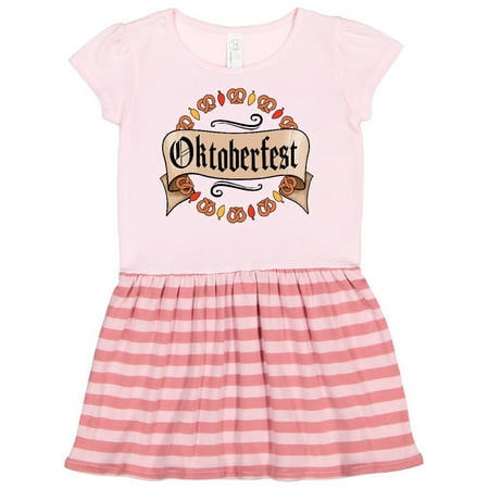 

Inktastic Oktoberfest pretzels and leaves Gift Toddler Girl Dress