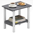 thumbnail image 6 of OTSUN Adirondack Outdoor Side Table, 16" HDPE Patio Side Table with Shelf, Weather Resistant Easy Maintenance for Backyard Pool Porch Garden & Lawn, 6 of 8