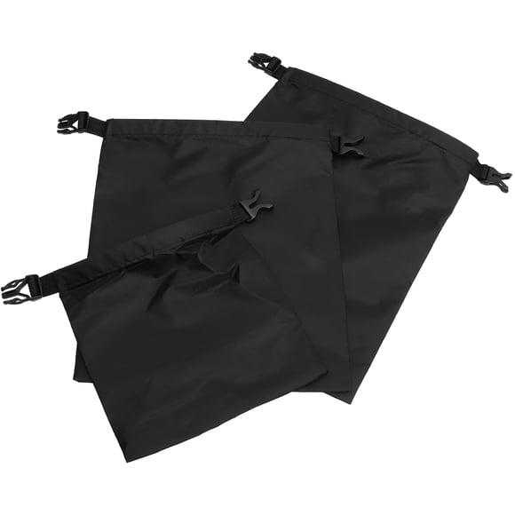 Bolsa impermeable de 3 unidades de 1,5 L, 2,5 L y 3,5 L para almacenamiento, ideal para camping, navegación, kayak, rafting y pesca (negra).