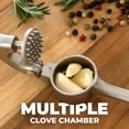 thumbnail image 4 of Zulay Kitchen Premium Garlic Press - Garlic Masher with Soft, Easy to Squeeze Handle (Silver), 4 of 9