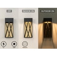 thumbnail image 3 of 14"Modern Outdoor led Wall Sconce with Gold Stainless Steel Interior, 3 of 8