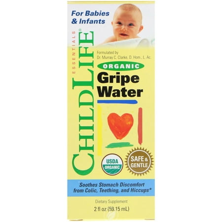 Childlife Organic Gripe Water for Babies & Infants 2 Ounce, Pack of