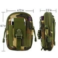 thumbnail image 2 of Heavy Duty Sports Waist Pack Pocket Belt for Sony Xperia Z5, XZ2 Compact, Z1S, XZs, XA1, X Performance, X, XA, Z4 Verizon , Z3 Compact, Z3, Z2, Z, TL, Ion (Jungle Camo) + MND Mini Stylus, 2 of 8