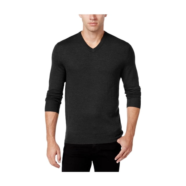 Club Room Mens Merino Blend Pullover Sweater, Grey, X-Large