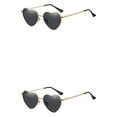 thumbnail image 4 of Minnieouse Impresionantes gafas de sol en forma de corazón de PVC con lente Tac Accesorio de moda Gafas de sol en forma de corazón negro negro 2Conjunto, 4 of 6