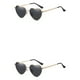 thumbnail image 2 of Gafas de sol en forma de corazón Qarigey PVC marco de metal dorado lente Tac, 2 of 6
