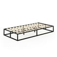 Furinno Angeland Monaco Metal Bed Frame Foundation with Wooden Slats