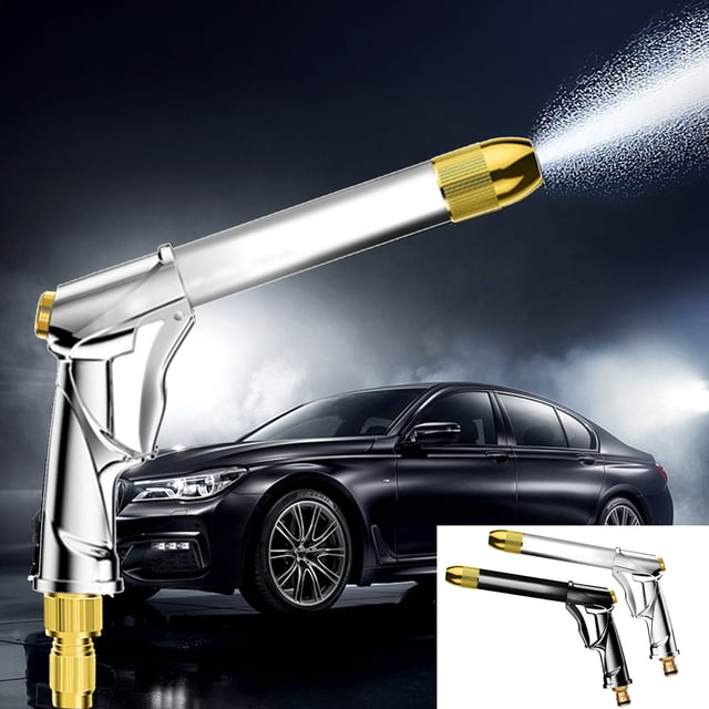 Nsxcdh High Pressure Car Wash Nozzle Metal Hand Grip Adjustable Spray Patterns Powerful Cleaning for Vehicles Plants Patio Deck