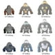 thumbnail image 4 of Juguete de mono marrón para niños, juguete elástico de gorila, juguete para apretar para niños y adultos, antiestrés, marrón, gris, azul - YGWL n 15*12 gris, 4 of 4