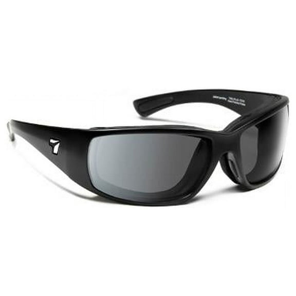 Taku Plus Wind Blocking Padded Foam Photochromic Sunglasses for Outdoors, 100% UVA + UVB Protection, Glossy Black Frame/Clear to Gray Lens