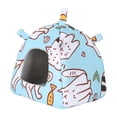 thumbnail image 1 of Casita colgante para pájaros, nido para loros, cama acogedora para hámsteres, escondite de mesa para mascotas, accesorio versátil, forrado de felpa, Gato, 1 of 8