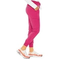thumbnail image 4 of MED COUTURE Women's Touch Jogger Yoga Scrub Pants, Pink Punch, Size : L Petite, 4 of 5